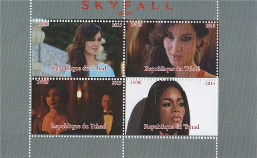 2015 James Bond Movie Skyfall - 4 Stamp Sheet - 3B-429