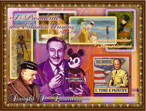 St Thomas - Dwight Eisenhower Souvenir Sheet ST7115b