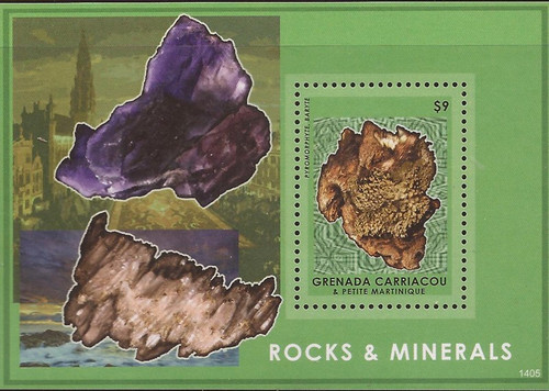 Grenada - 2014 Minerals Pyromorphite - Souvenir Sheet #2887 - 7J-029