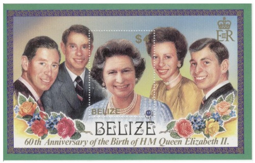 QEII 60th Birthday Souvenir Sheet #811