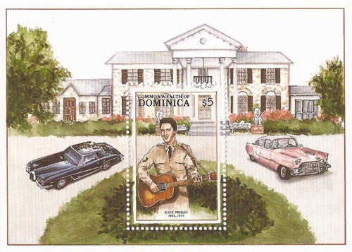 Dominica - 1988 Elvis Presley & Graceland - Stamp Sheet #1099 4C-025