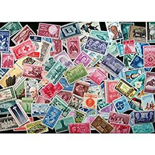 50 MINT US Postage Stamp Lot, all different ,1930s-1970s MNH UNUSED