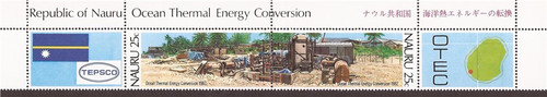 Nauru 1982 Ocean Thermal Energy Conversion Set 4 Stamps + Labels #250-1