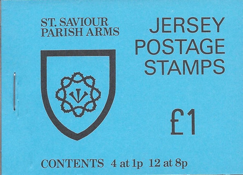 Jersey - 1976 St. Saviour Parish Arms - 16 Stamp Booklet - Scott #142a