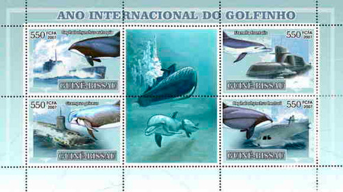 Guinea-Bissau - Dolphins & Submarines Stamps GB7206a