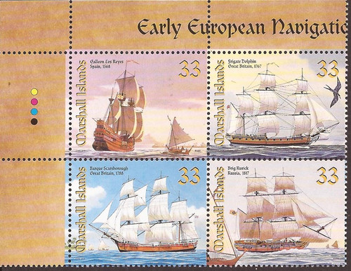 Marshall Islands - 1999 Tall Ships - 4 Stamp Block - Scott #713 