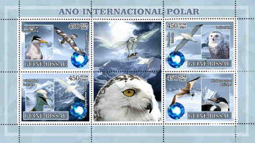 Guinea-Bissau - Polar Birds on Stamps GB7209a