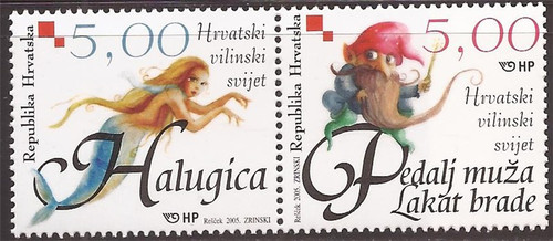 Croatia - 2005 Fairy Tale Characters - 2 Stamp Pair - Scott #573