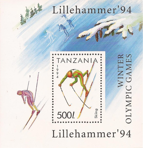 Tanzania - 1994 Lillehammer Winter Olympics - Souvenir Sheet #1208