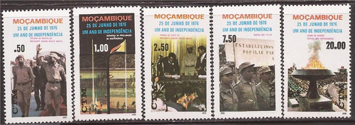 Mozambique - 1976 Independence Anniversary - 5 Stamp Set #546-50