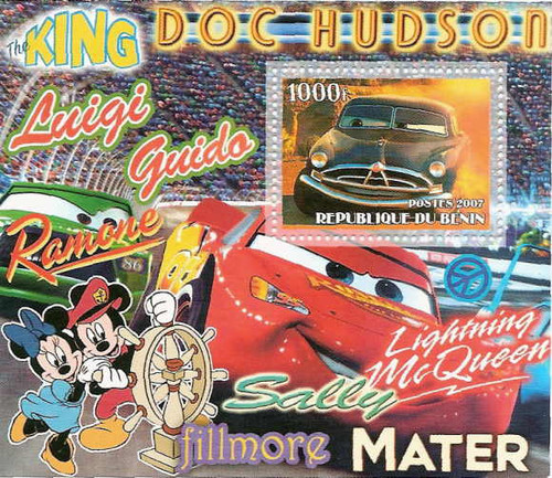 Doc Hudson from Cars Souvenir Sheet 2B-038
