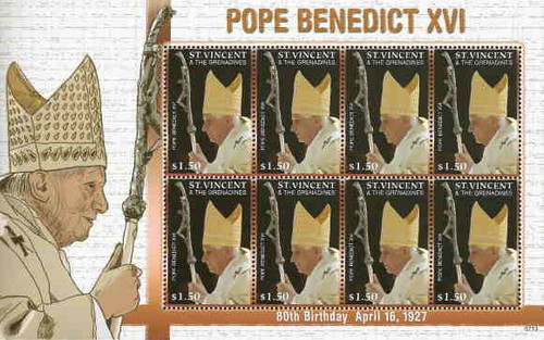 St Vincent - Pope Benedict XVI 80th Birthday SAV0713