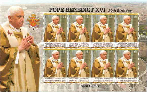 Grenada - Pope Benedict XVI 80th Birthday GRS0716