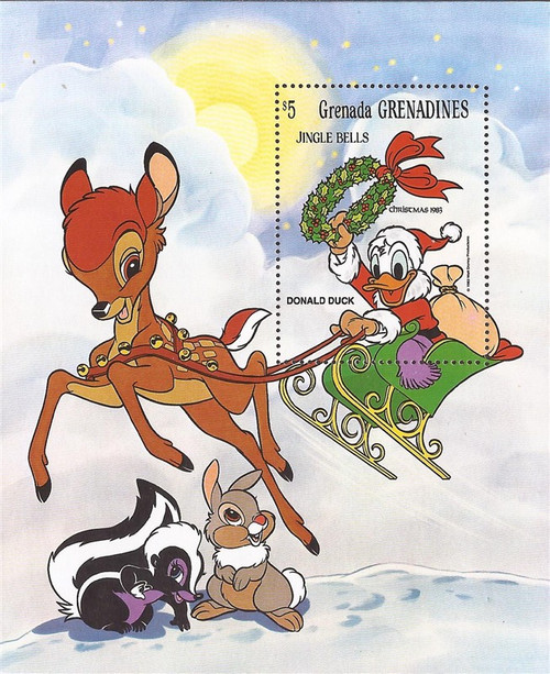 Grenada Grenadines - 1983 Disney Christmas w/Donald Duck - Souvenir Sheet #569