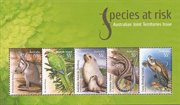Australia - 2009 Endangered Wildlife, Skink, Turtle - 5 Stamp Sheet Scott #3131