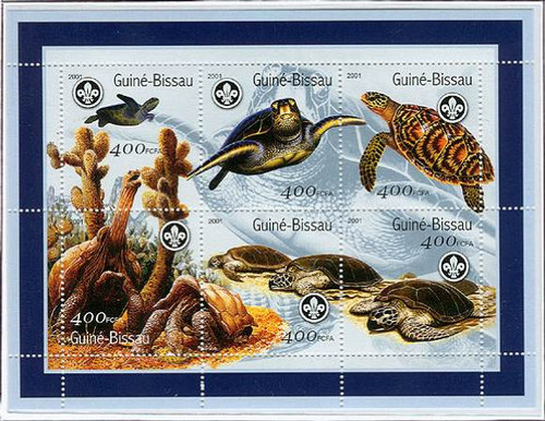 Guinea-Bissau - Turtles On Stamps - 6 Stamp Mint Sheet - GB1305