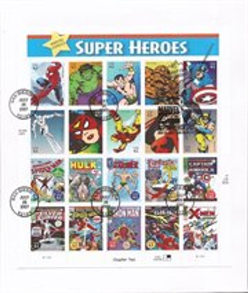 US Stamp 2007 41c Marvel Super Heroes - First Day Cover - Scott #4159 US Stamp 2007 41c Marvel Super Heroes - First Day Cover - Scott #4159