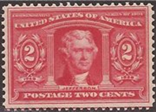 US Stamp - 1904 2c Louisiana Purchase Exposition, Jefferson - Stamp MNH #324