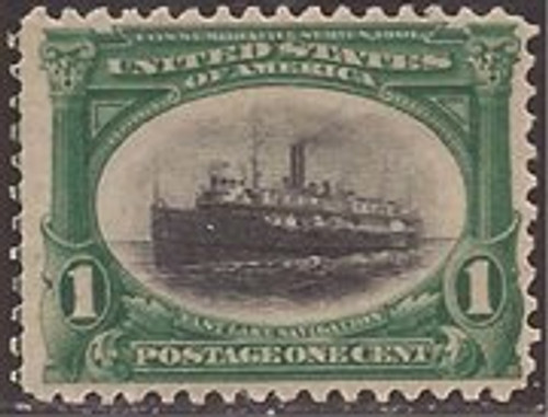 US Stamp - 1901 1c Pan-American Exposition, Steamer - Stamp MLH - Scott #294