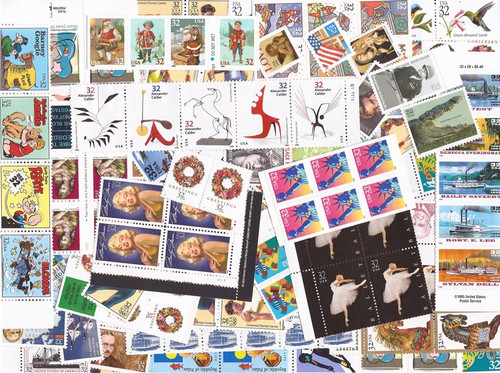 US 1,000 32c Stamps Below Face Value of $320! Includes Se-Tenants & Plate Blocks