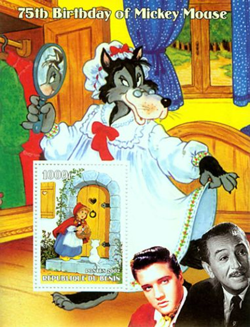 Mickey Mouse Birthday Mint Stamp Souvenir Sheet 2B-066