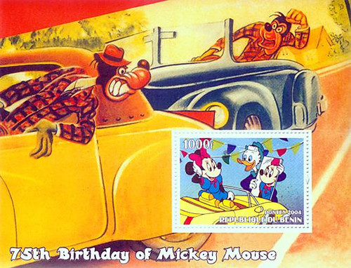 Mickey Mouse Birthday - Mint Stamp Souvenir Sheet 2B-087