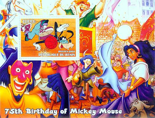 Mickey Mouse Birthday - Mint Stamp Souvenir Sheet 2B-089