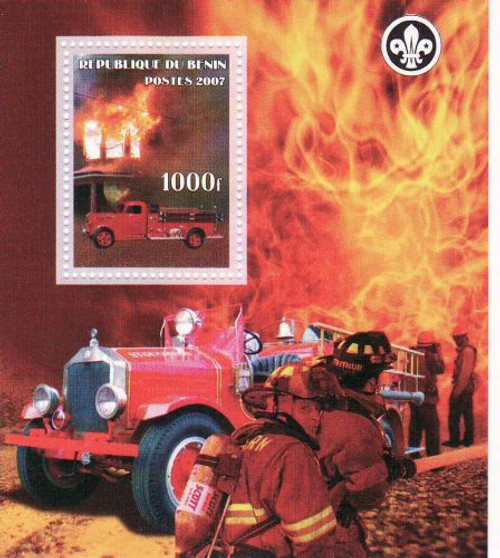 Fire Engines - Mint Stamp Souvenir Sheet - 2B-109