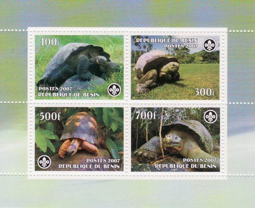 Turtles - Mint Sheet of 4 Stamps - 2B-122