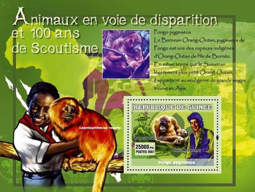 Guinea - Animals, Scouts, Paul McCartney on Stamps - Mint S/S - 7B-336