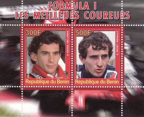 Formula One Drivers - Mint Sheet of 2 MNH - SV0152