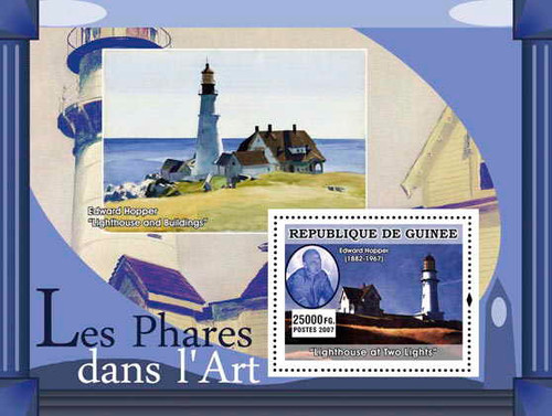 Guinea - Lighthouses in Art - Mint Stamp S/S MNH 7B-440