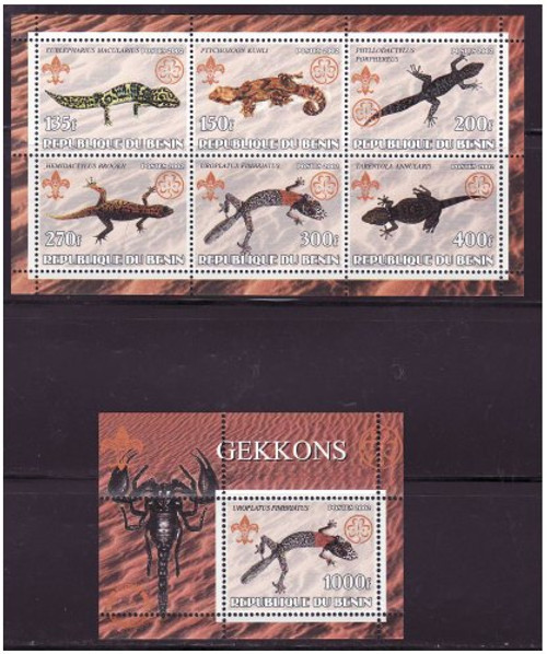 Geckos & Scouts - Mint Sheet of 6 & S/S Set MNH - 6309