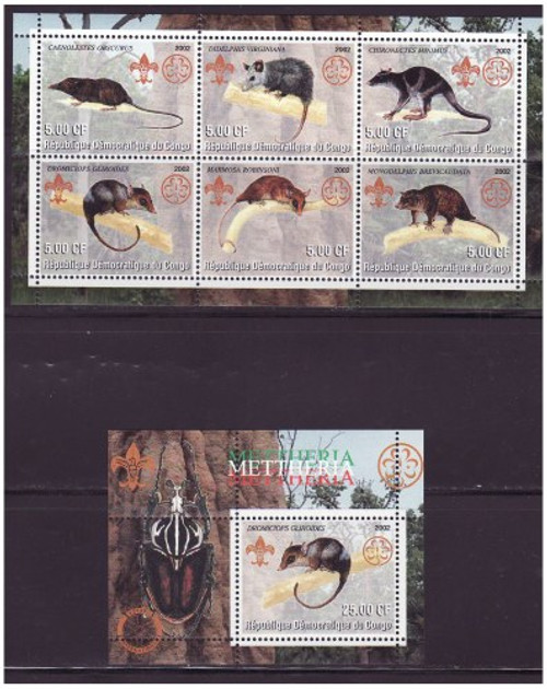 Opossums & Scouts - Mint Sheet of 6 & S/S Set MNH 6328