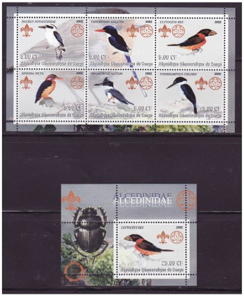Birds & Scouts - Mint Sheet of 6 & S/S Set MNH - 6334