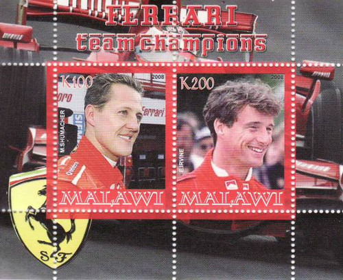 Formula One Ferrari Racers - Mint Sheet of 2 MNH SV0240