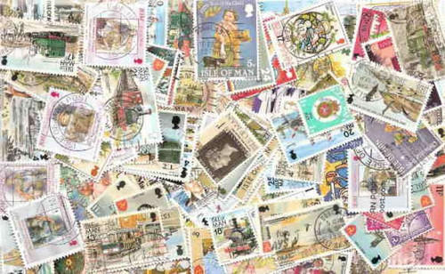 Isle of Man Collection - 100 Different Stamps