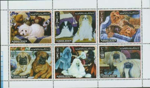 Dogs on Stamps - 6 Stamp Mint Sheet MNH - 3307