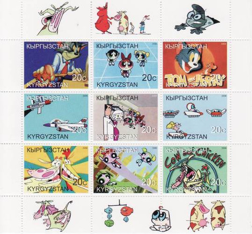 Cartoons - Mint Sheet of 9 MNH - 11A-033