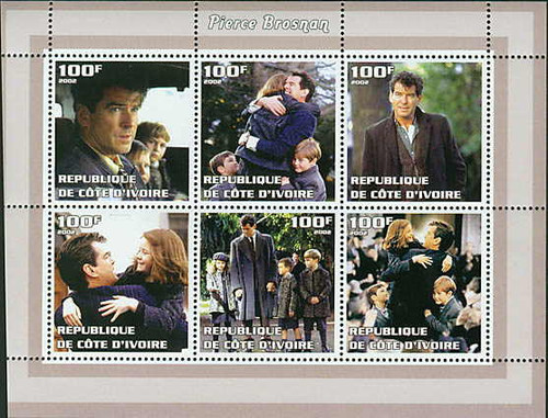 Pierce Brosnan - Mint Sheet of 6 MNH - 7404