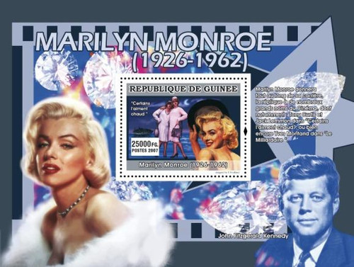 Guinea - Marilyn Monroe Films - Mint Souvenir Sheet 1