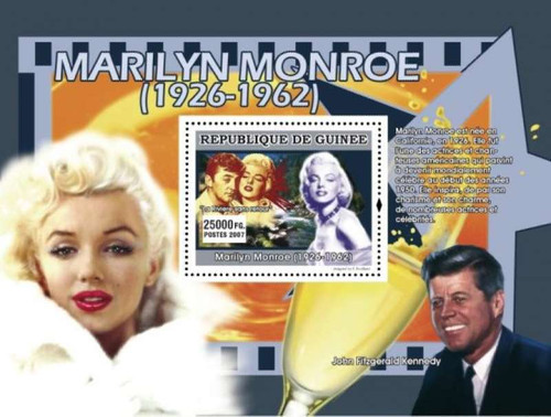 Guinea - Marilyn Monroe Films - Mint Souvenir Sheet 2