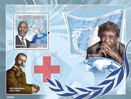 Guinea-Bissau - Humanists Souvenir Sheet GB8505b