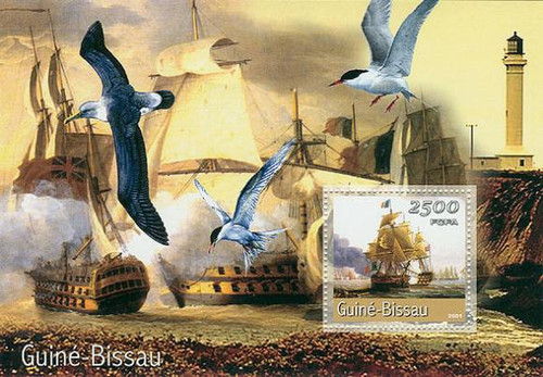 Guinea-Bissau - Ships & Lighthouses on Stamps - Mint Stamp S/S GB1427