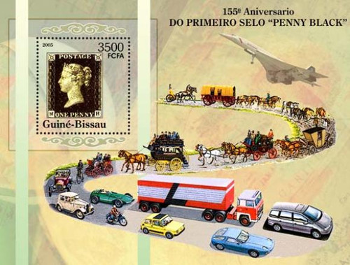 Guinea-Bissau - "Penny Black" Mint Souvenir Sheet