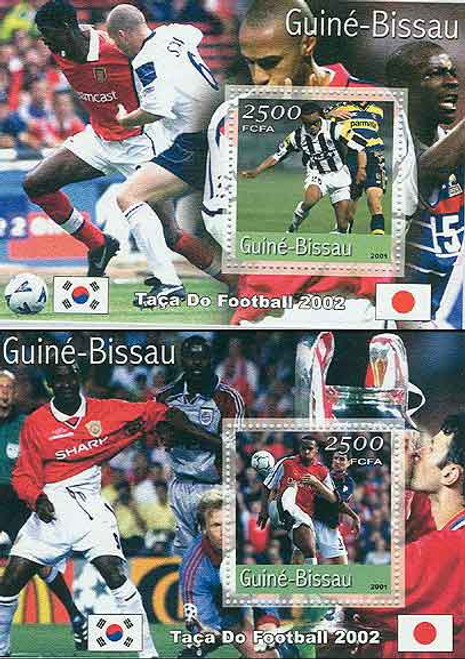 Guinea-Bissau - World Cup Football - Set of 5 Souvenir Sheets GB1108