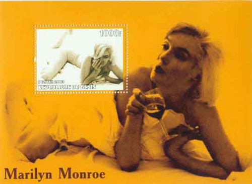 Marilyn Monroe on Stamps - Mint Stamp Souvenir Sheet