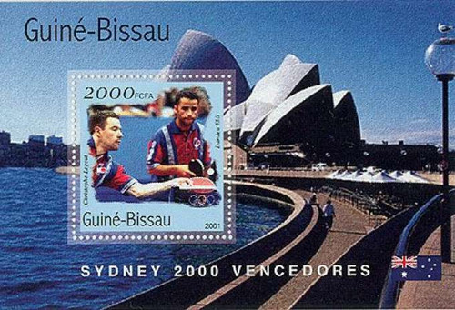 Guinea-Bissau - Olympic Table Tennis on Stamps - Set of 4 S/S GB1116