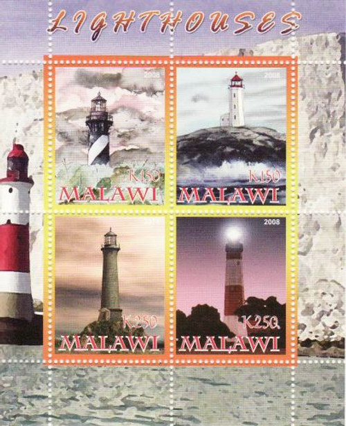 Lighthouses - Mint Sheet of 4 MNH - SV0312
