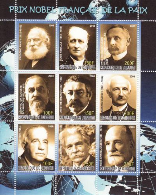 Nobel Peace Prize Winners - Mint Sheet of 9 - SV0321